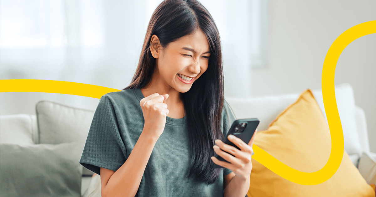 An image of a women enjoying the benefits of the freemium subscription model