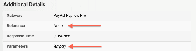 Additional Details screen