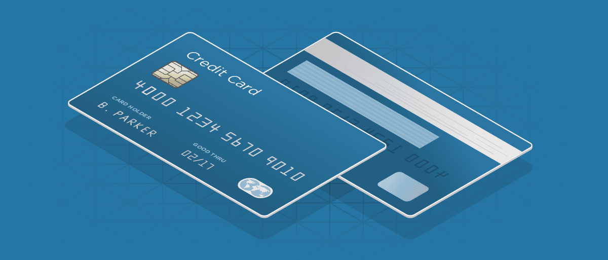 Credit card back and front graphic