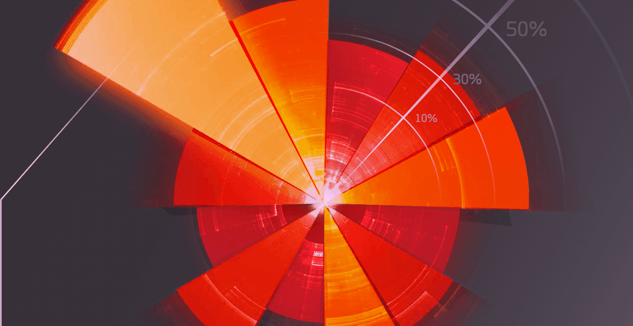 Orange and red circle graphic