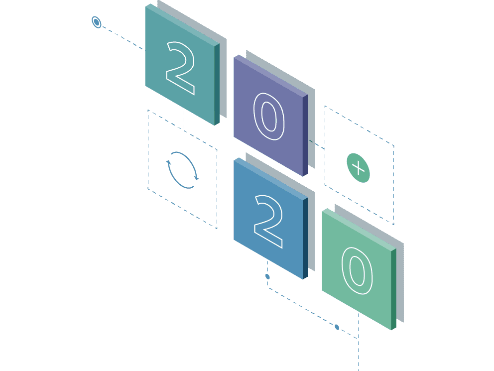 2020 and recurring industry colored tiles