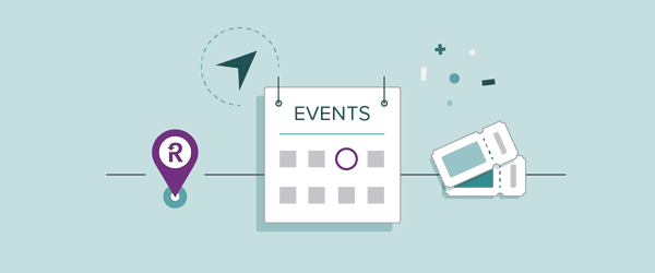 Calendar showing events, tickets, and place