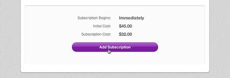 Add subscription screen
