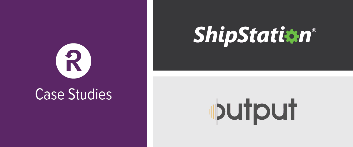 Output ShipStation Recurly case studies graphic