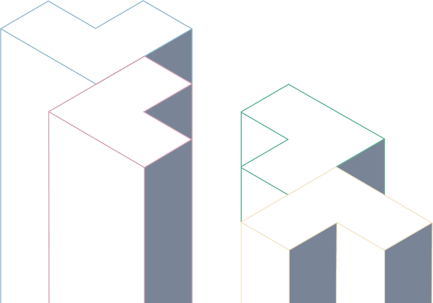 Abstract colored banner