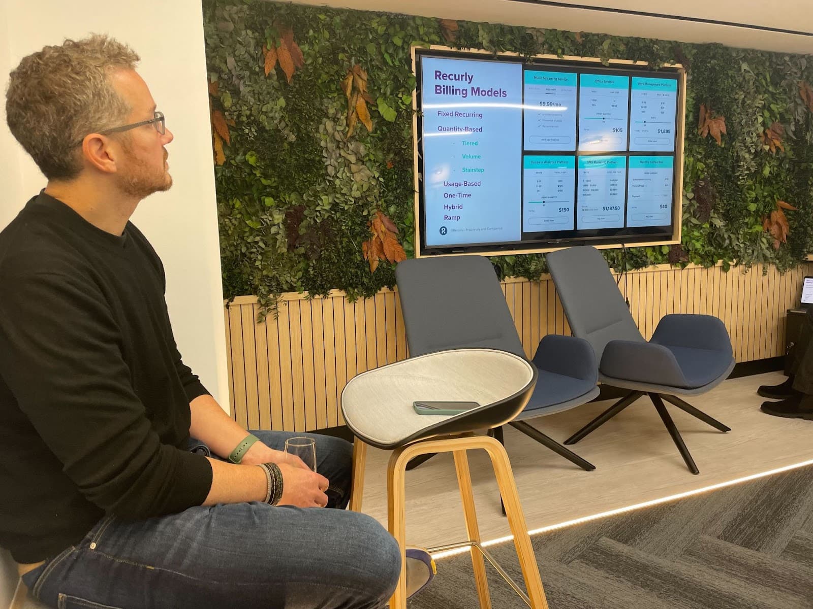 Recurly billing models slide at Subscription Breakfast Series