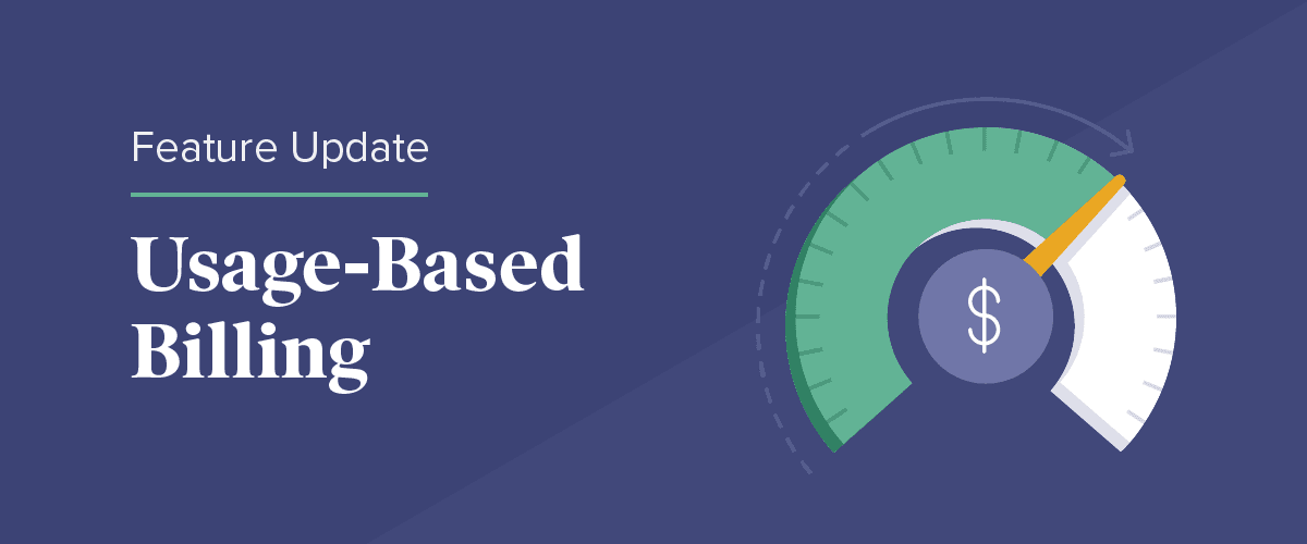 Usage based billing showing cash speedometer