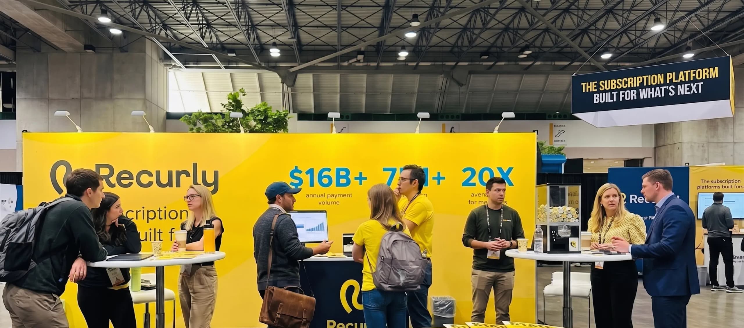 2026 Subsummit booth and meeting in kansas city for the subscription billing company recurly