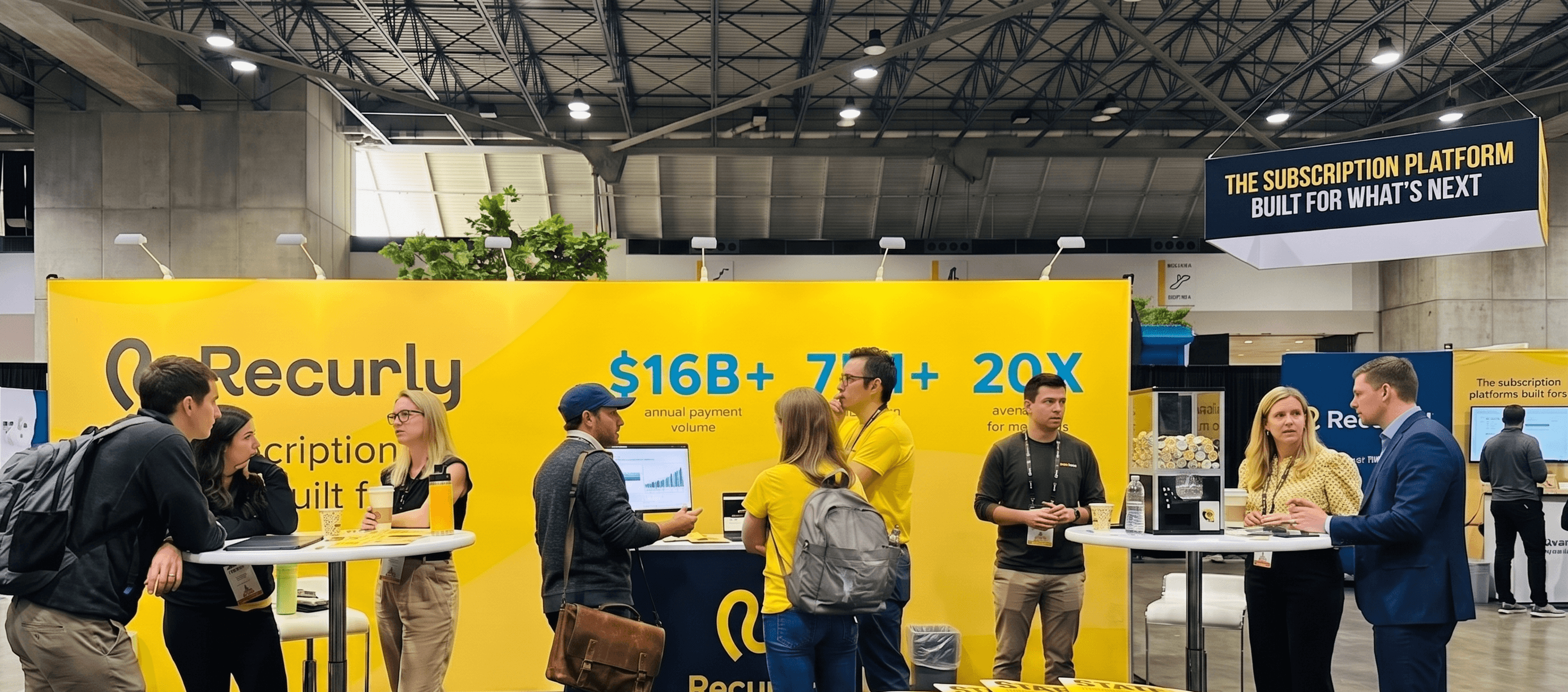 2026 Subsummit booth and meeting in kansas city for the subscription billing company recurly