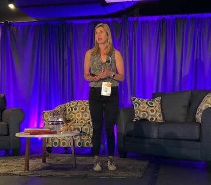 Emma Clark talking