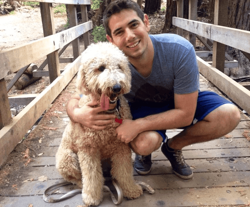 Ben Mag and his dog