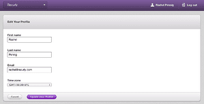 Edit Your Profile screen