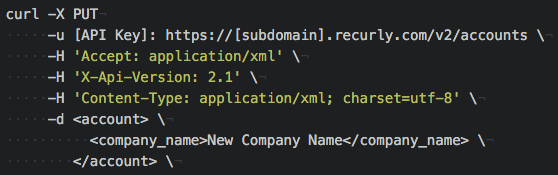 Curl update code