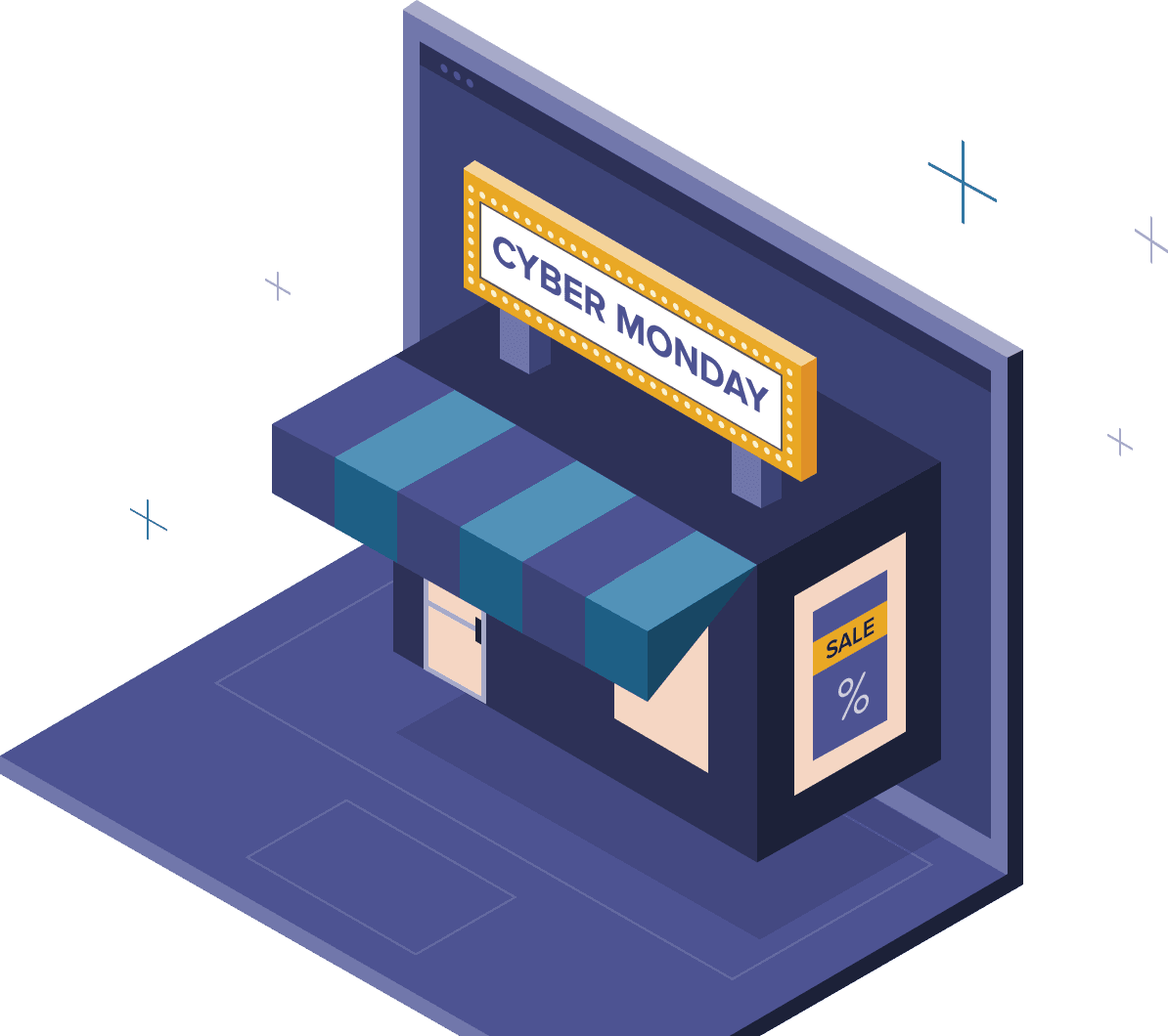 Cyber Monday store graphic