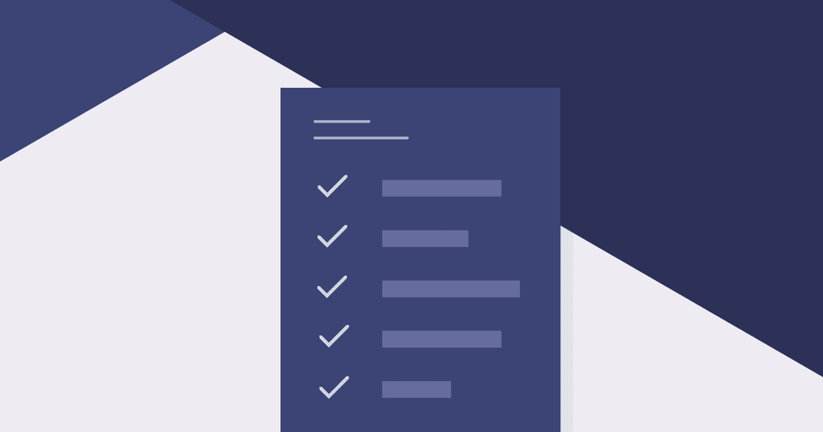 Purple checklist