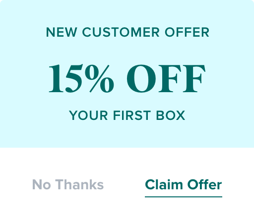 15% off your first box