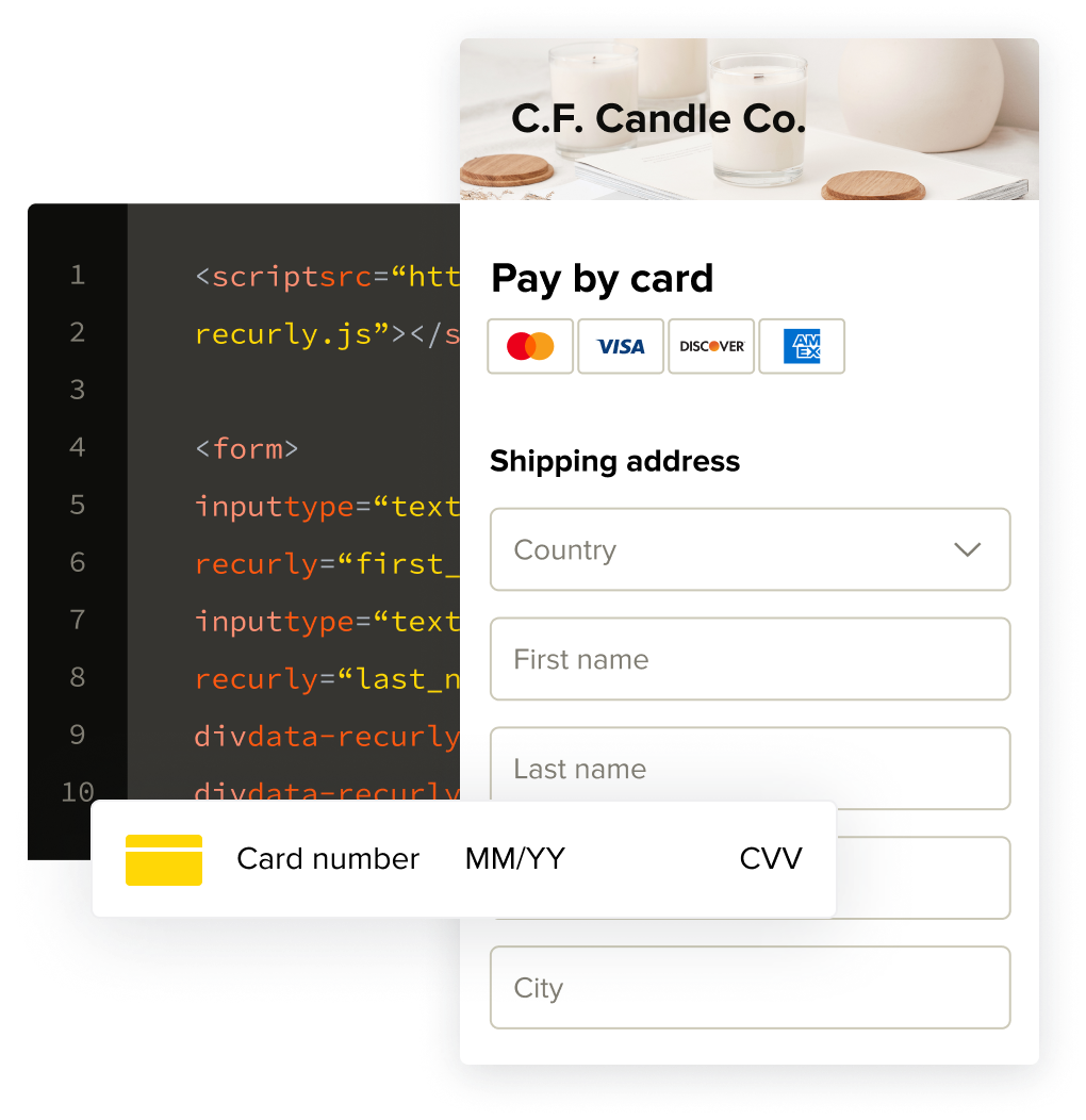 Recurly Js code