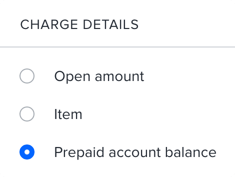 Charge details