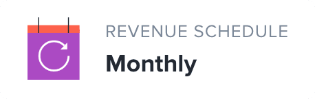 Revenue Schedule: Monthly