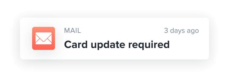 Card update required